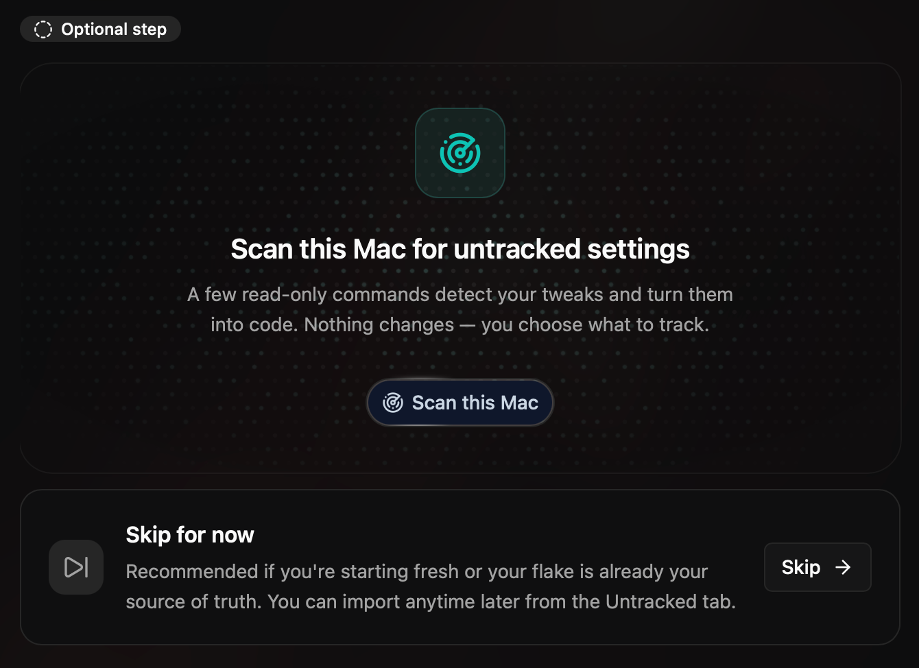 1 · Ask to scan